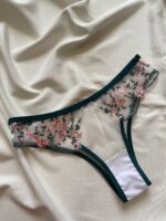 ست لباسزیر توری سبزتیره انوشه کد889_16 - Image 5