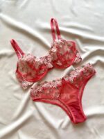 ست لباسزیر توری گلبهی انوشه کد889_26
