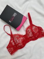 ست لباسزیر تورگلدوزی قرمز برند انوشه کد889 - Image 8