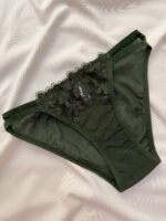 ست لباسزیرزنانه تورگلدوزی سبز برندانوشه کد889 - Image 3