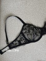 ست لباسزیر تورگلدوزی مشکی کد889برندانوشه(نوشه پوش) - Image 5